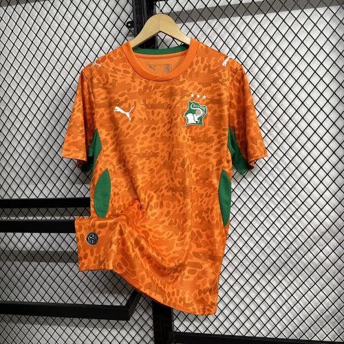 2026 Ivory Coast Cte d'Ivoire orange soccer jersey