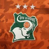 2026 Ivory Coast Cte d'Ivoire orange soccer jersey