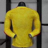 Colombia 2026 World Cup Home Long Sleeve player version jersey