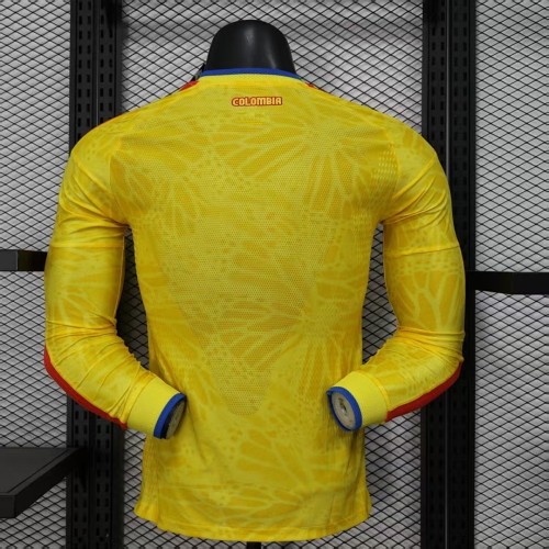 Colombia 2026 World Cup Home Long Sleeve player version jersey