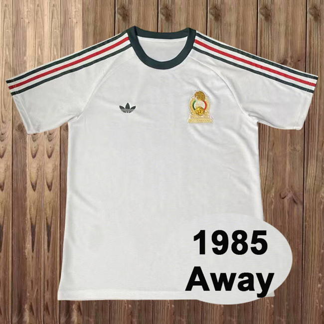 Retro Mexico 1985 away soccer jerseys