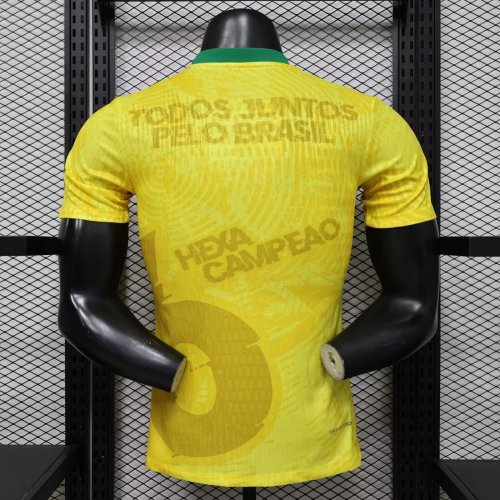 Brazil 2026-27 Special Player Version  (The player version is more slim fit, it is recommended to buy one size larger)
