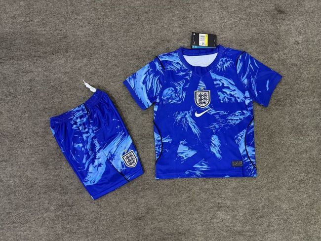 England 2026 World Cup Blue Goalkeeper kids Kit
