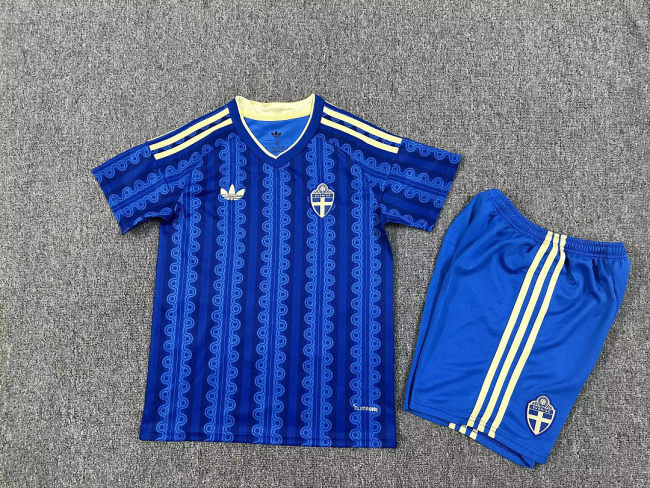 Sweden 2026 World Cup Away Kids kit 