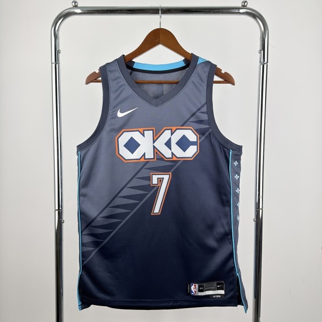 2026 season, Thunder, blue, number 7, HOLMGREN NBA Jersey