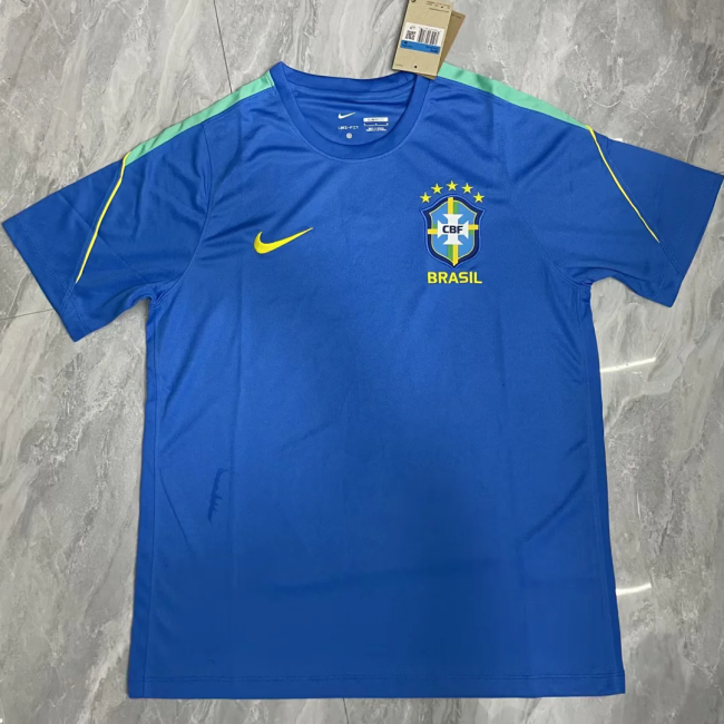 2026 Brazil blue training jersey  S-4XL