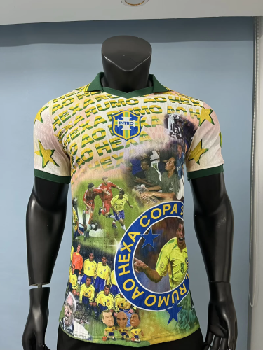2026 Brazil special version player version  (The player version is more slim fit, it is recommended to buy one size larger) 