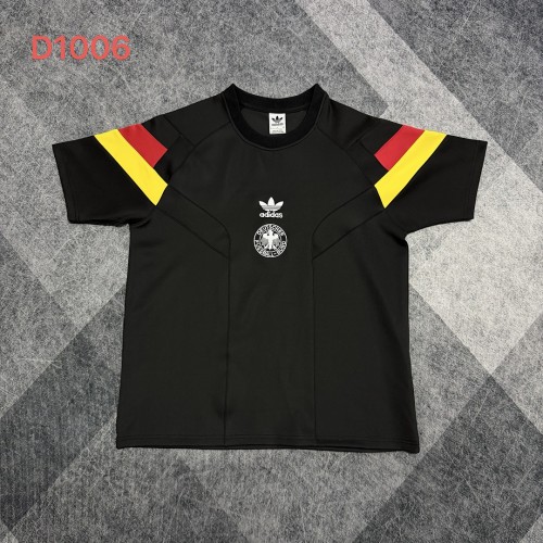 Mens Germany 2026 Retro Black Causal Jersey 