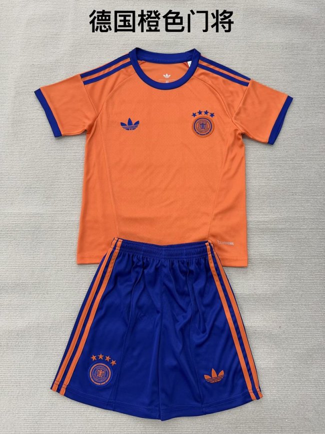 Germany 2026 World Cup Orange Goalkeeper Kids kit Jerseys