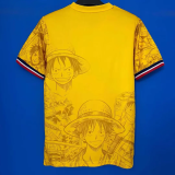 Japan 2026-27 One Piece Luffy Yellow And Blue special jersey