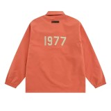 W1102 Back Letter Trendy Shirt Jacket