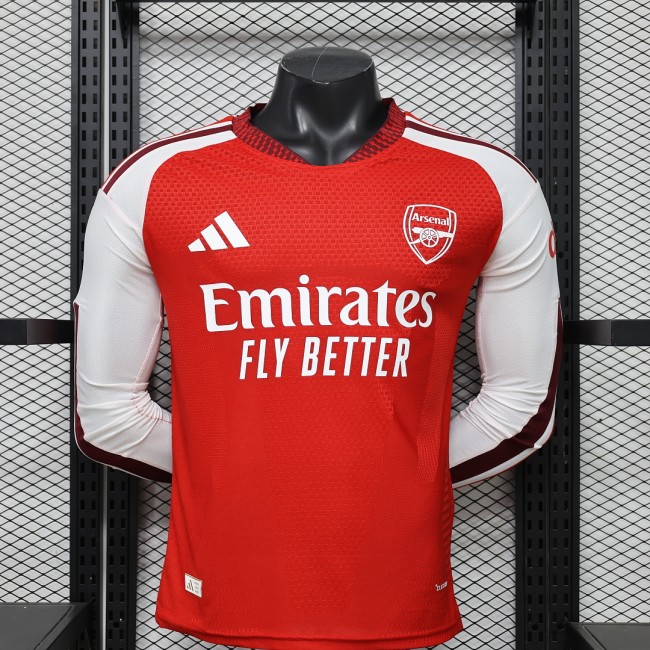 Arsenal 2026-27 Home Long Sleeve Player Version Jersey