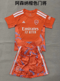 Arsenal 2026-27 orange Goalkeeper Kids kit