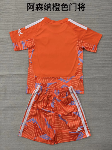 Arsenal 2026-27 orange Goalkeeper Kids kit