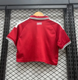 Woman Crop Top 2026-27 Manchester United Home Jersey