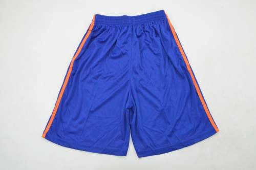 Germany 2026 blue with orange goalkeeper shorts