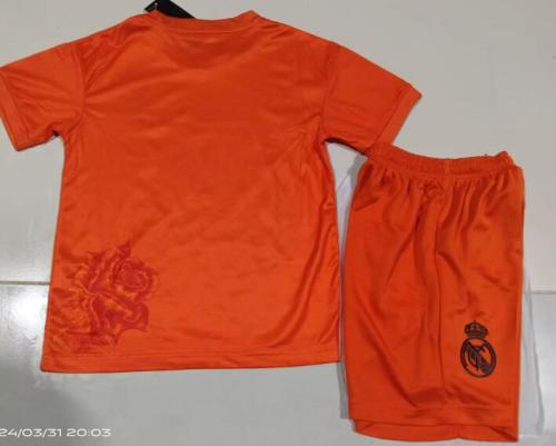 2024 Real Madrid Y3 Kids Kit orange