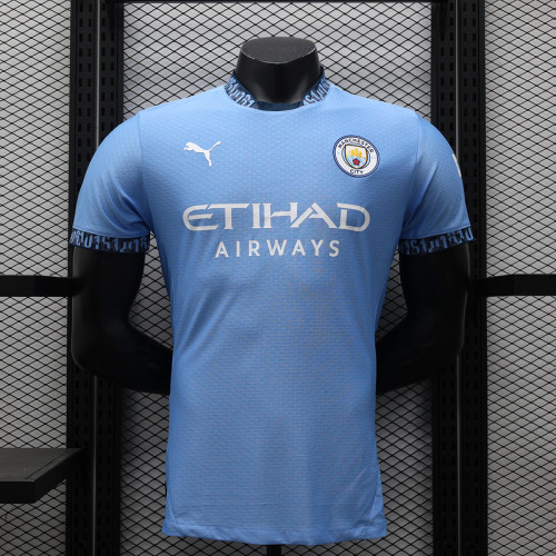 24-25  Manchester City Home  Player  Version Jersey（The player version jersey is a bit tight, please pay attention to the size selection）