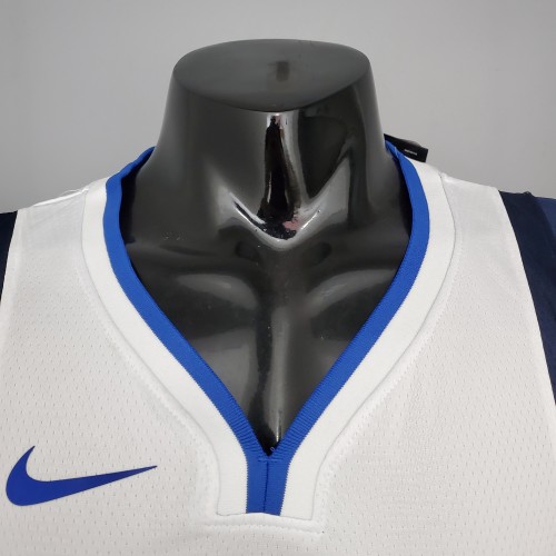 DONCIC#77 Mavericks home White NBA Jersey