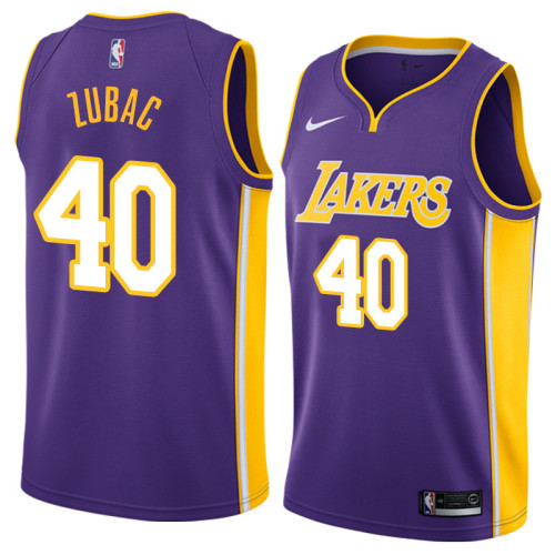 Lakers Violet V-Neck Hot Pressed Jersey