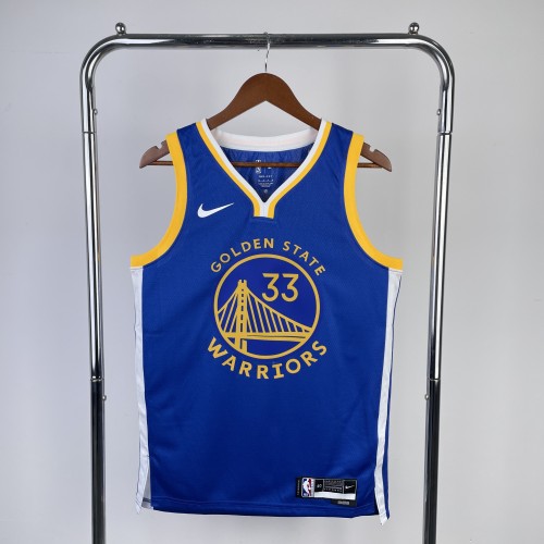 2023 Warriors Away WISEMAN #33 NBA Swingman Jersey/23赛季勇士队客场蓝色33号怀斯曼