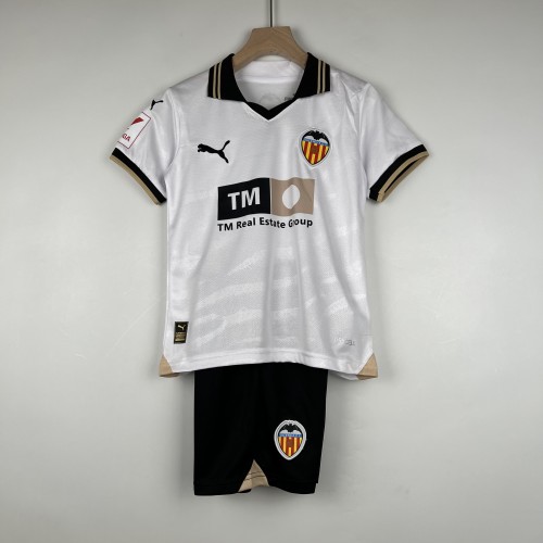23-24 Valencia CF Home Kid Kit/23-24瓦伦西亚主场童装