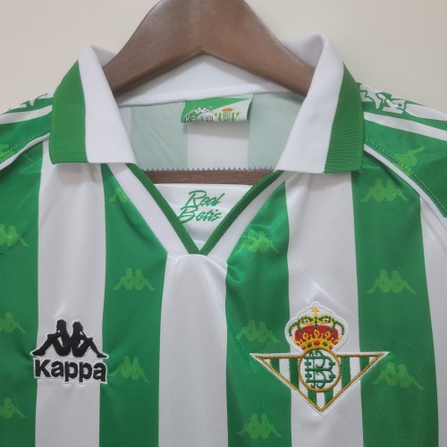 95-97 Real Betis Home Long Sleeve Retro Jersey/95-97贝蒂斯主场长袖