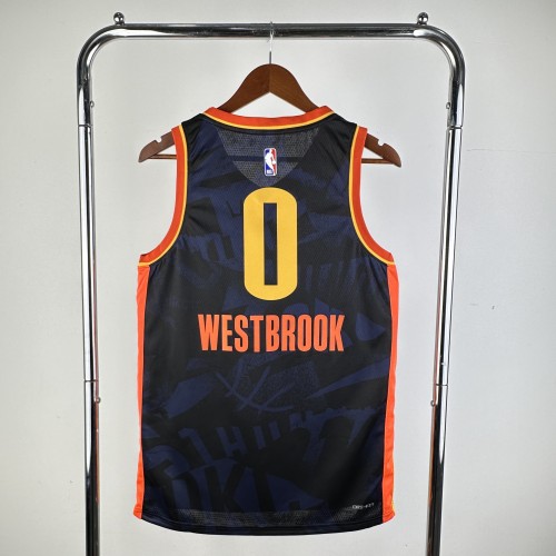 2024 Oklahoma City Thunder City Edition WESTBROOK #0 NBA Swingman Jersey/24赛季雷霆队城市版0号威少