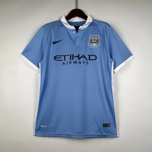 2015-16 Manchester City Home Retro Jersey/15-16 曼城主场