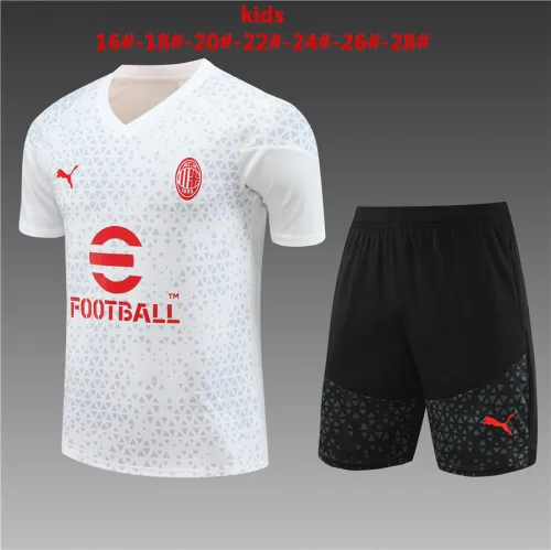 23-24 AC Milan Training Short Sleeve Suit
