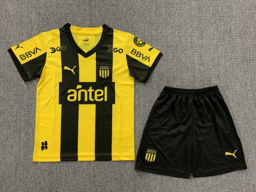 23-24 CA Penarol Home Kids Kit/23-24 佩纳罗尔主场童装