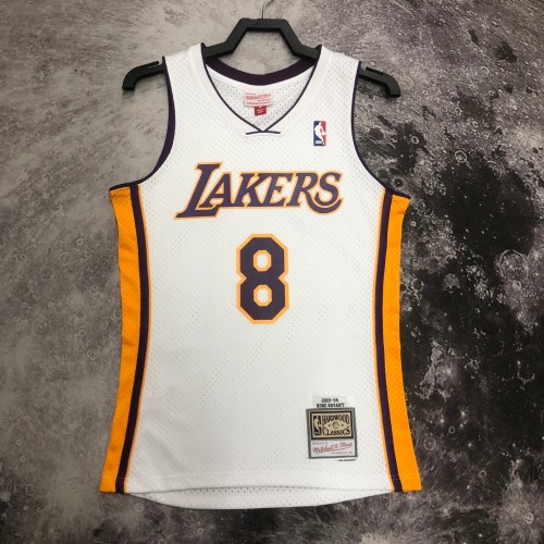 M&N 03-04 Lakers SW White 8# Bryant