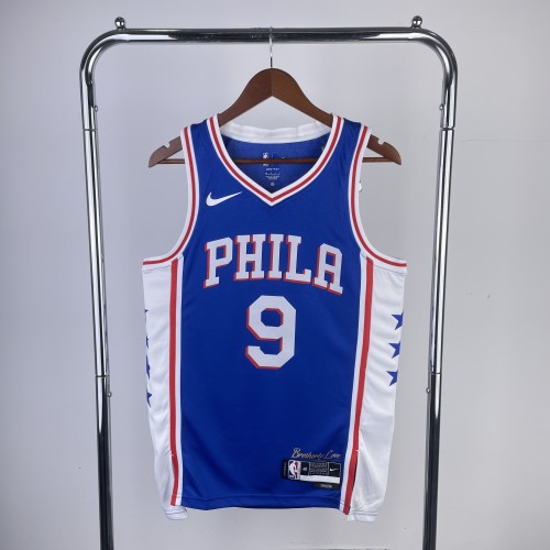 2023 76ers Away 9# OUBRE JR. NBA Jersey/23赛季76人队客场蓝色9号乌布雷