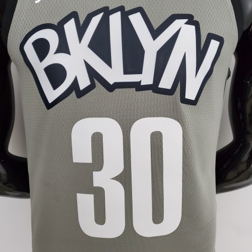 Nets Curry #30 Flyer Grey NBA Jersey