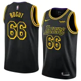 Lakers Mamba Black Hot Pressed Jersey/NBA 湖人队黑曼巴24号bryant
