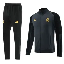 23-24 Real Madrid Jacket Tracksuit/23皇马05深灰夹克套装