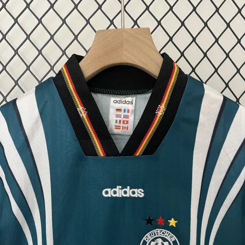 Retro 1996 Germany Away Kids Kit/ 1996德国客场童装