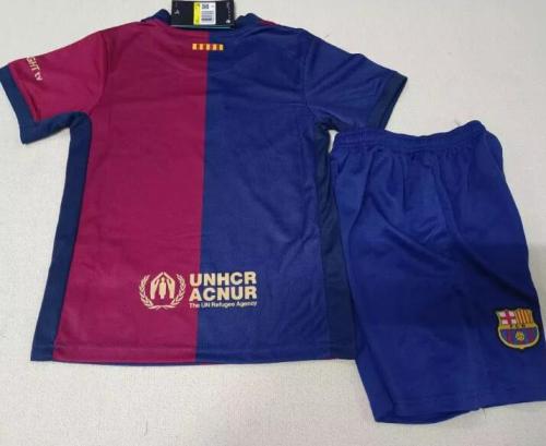 24-25  Barcelona Home  Kids Kit/24-25 巴萨主场童装