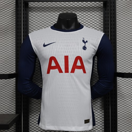 24-25 Tottenham Hotspur Home Long Sleeve Player Jersey/24-25 热刺主场球员版长袖