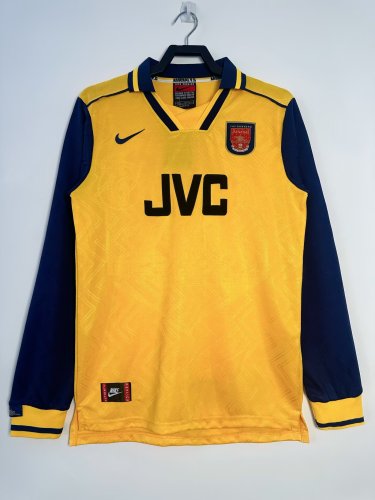 96-97 Arsenal Away Long Sleeve Retro Jersey/96-97阿森纳客场长袖