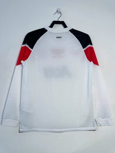 10-11 Manchester United Away Champions League long sleeve Retro Jersey/10-11曼联客场长袖，欧冠版