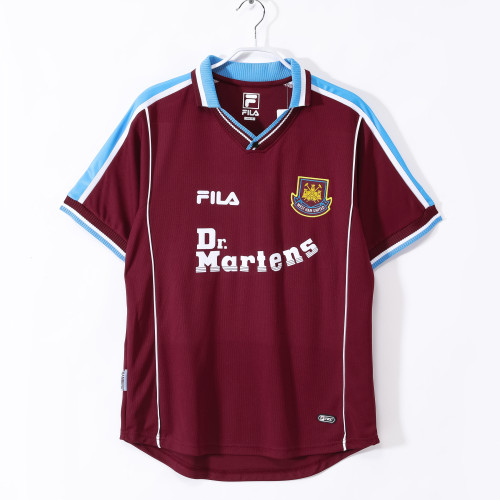 99-01 West Ham United Home Retro Jersey/99-01西汉姆主场