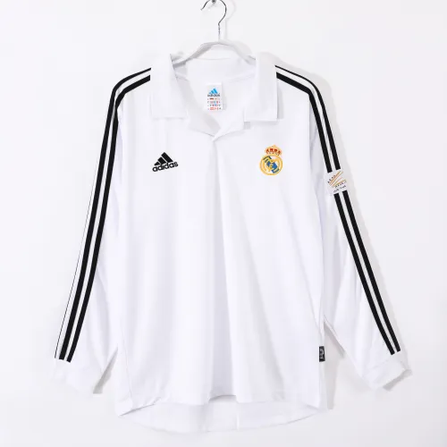 02-03 Real Madrid Home Retro Long Sleeve jersey/02-03皇马主场长袖