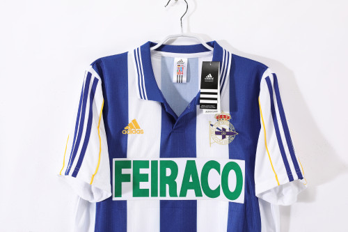 99-00 Deportivo de La Coruña Home Retro Jersey/ 99-00拉科鲁尼亚主场