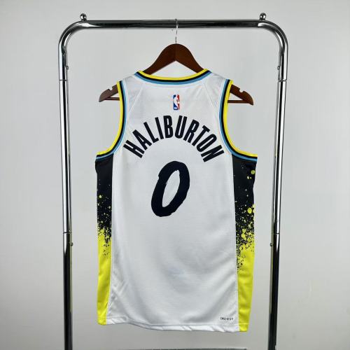 24-25 Indiana Pacers City Edition HALIBURTON #0 Jersey/24-25赛季步行者0号哈里伯顿