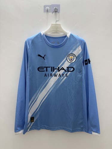 25-26 Manchester City Home Long Sleeve Jersey/25-26曼城主场长袖