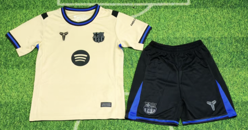 25-26 Barcelona Away Kid Kit/25-26 巴萨客场童装