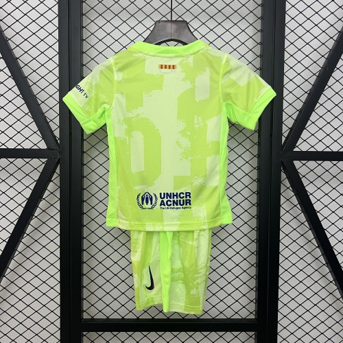 24-25 Barcelona Third Kid Kit/24-25 巴萨第二客场童装