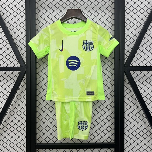 24-25 Barcelona Third Kid Kit/24-25 巴萨第二客场童装