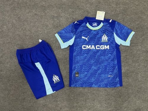 25-26 Olympique Marseille Third Kid Kit/24-25马赛第二客场童装